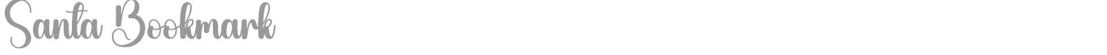 Santa Bookmark font preview